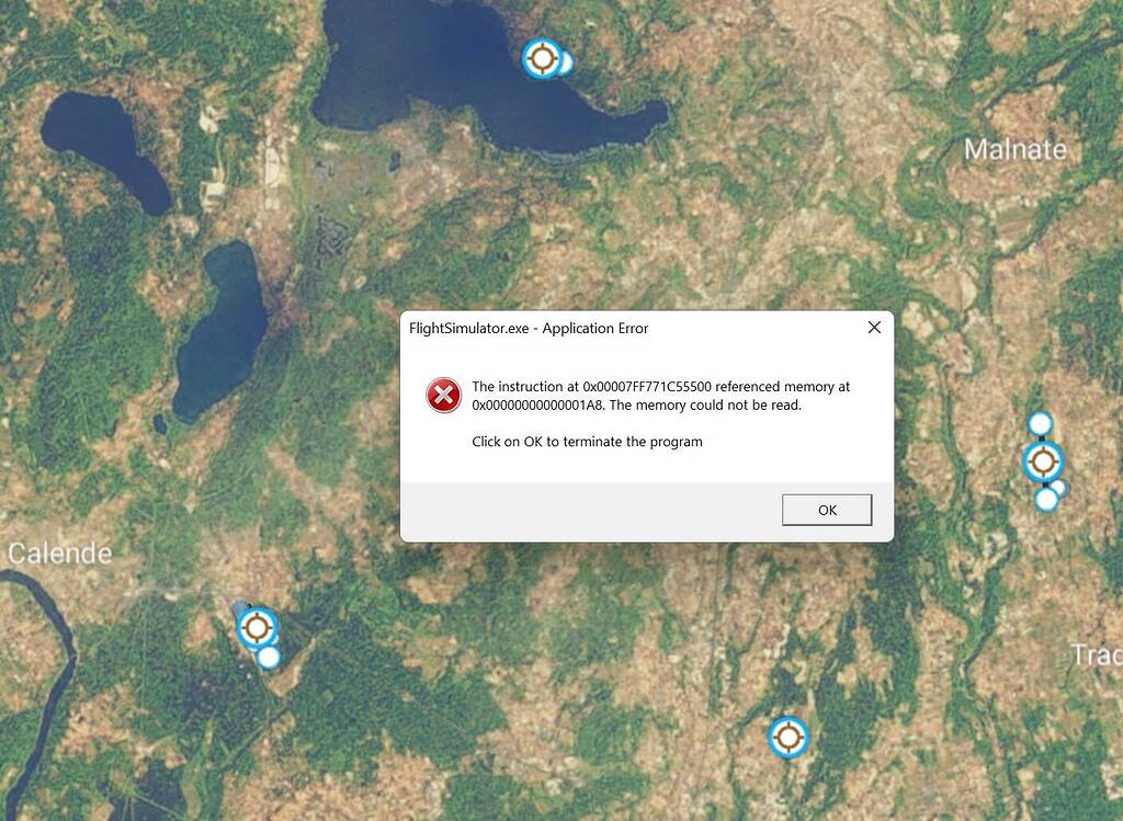 Map view, error message - Hardware & Peripherals - Microsoft Flight ...