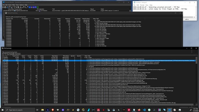 2024.12.04-21.51.04 - Config UI - ProcMon network and file event summaries
