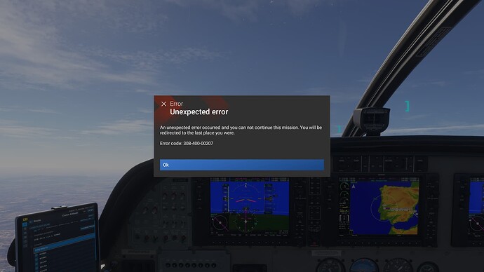 MSFS24 - Unexpected error 2