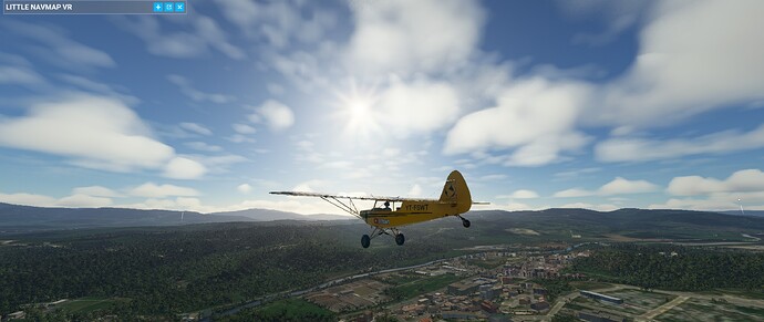 A nice day to fly at a beautiful place.