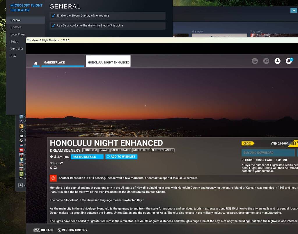 MOD] Use Steam Overlay with Microsoft Store version of Flight Simulator -  General Discussion - Microsoft Flight Simulator Forums
