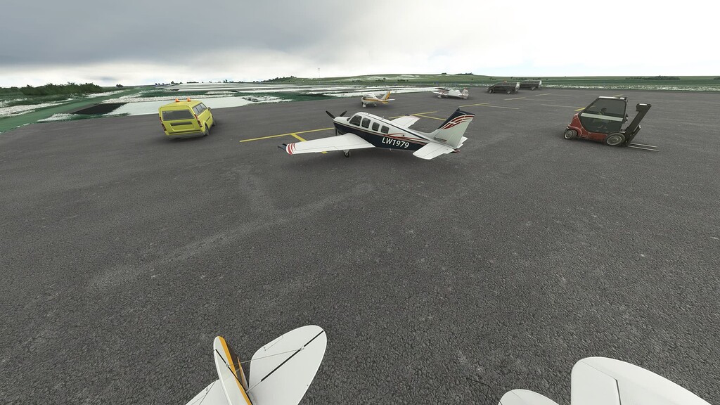 Gooding Municipal Airport (KGNG) is missing all of its buildings