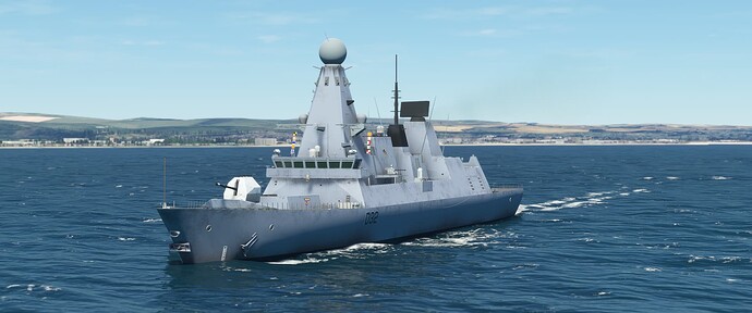 Vessels: UK South East - Landable, Moving Type 45 Destroyer