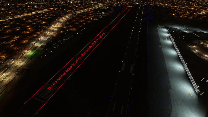 SP Congonhas dark runway