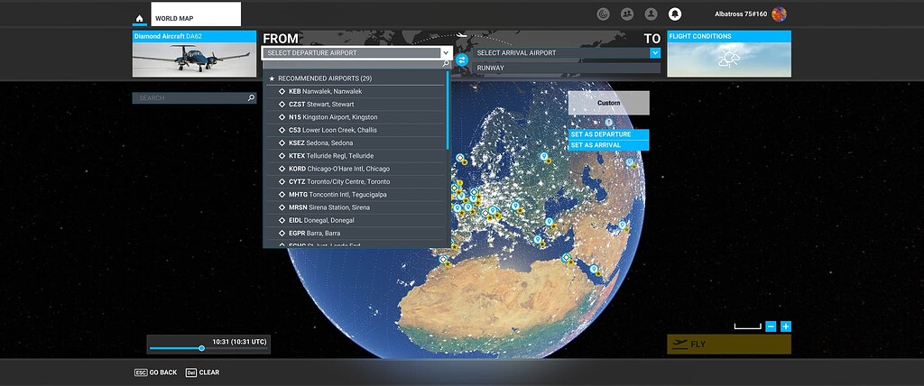 Flight Simulator Server No Recent Departure & Arrival Locations Displayed Post Server Migration ...