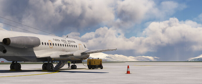 T50 at Ushuaia with Rain Approaching