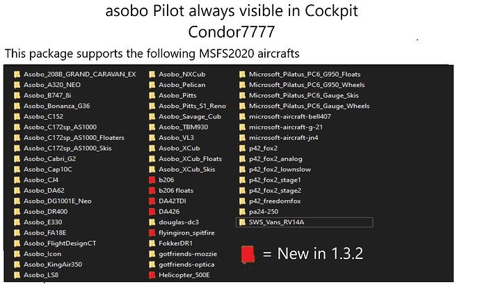 Pilots always visible in Cockpit 1.3.2