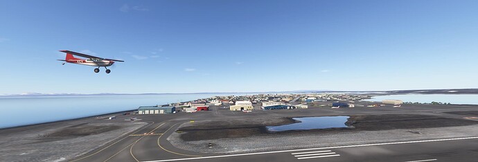 The "old" runway 9-27...