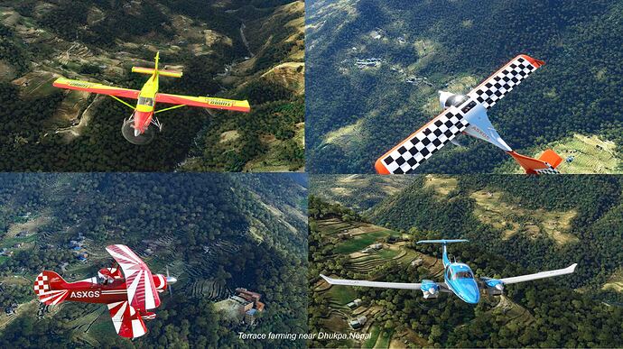 Aircraft types Dhukpa, Nepal