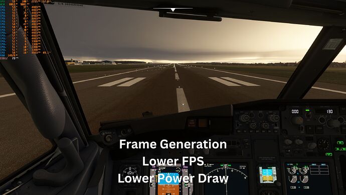 Frame Generation Lower FPS Lower Power Draw