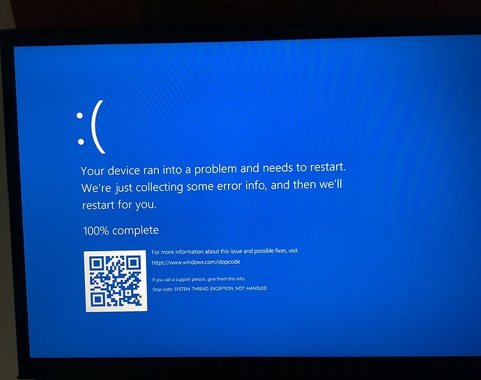 Instant Blue Screen (BSOD) when trying to run MSFS - See Error Msg ...