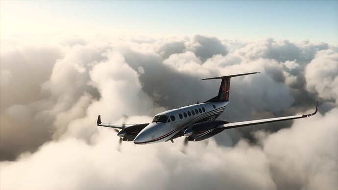 MSFS over africa KingAir