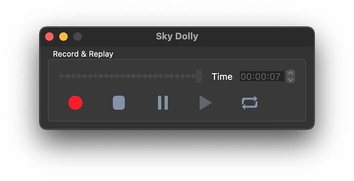 Sky Dolly Minimal UI