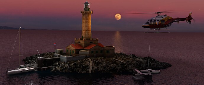 Pore Lighthouse Sunset