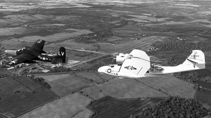 PBY B and W
