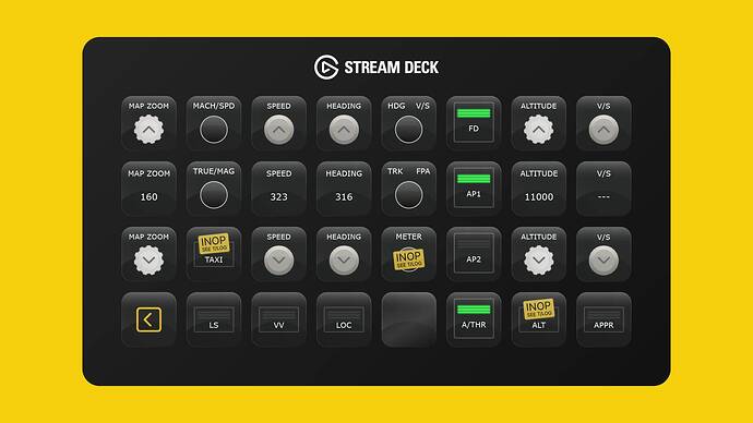 FlyByWire A380X Stream Deck XL Autopilot Profile