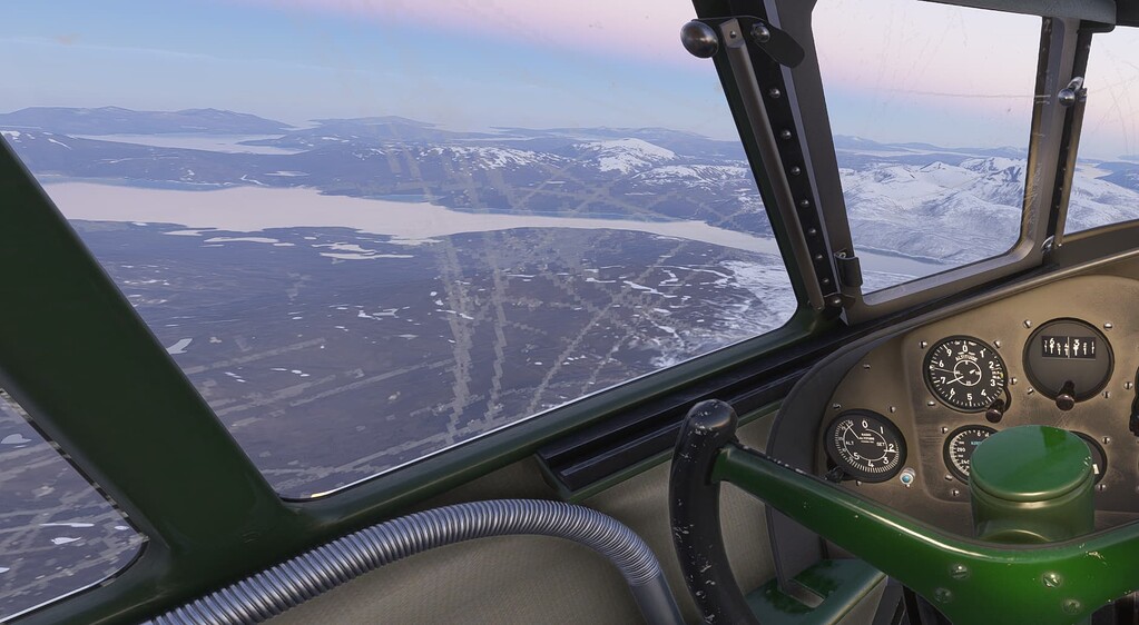 In MSFS 2024 The dirt and scratches on windows of some planes looks
