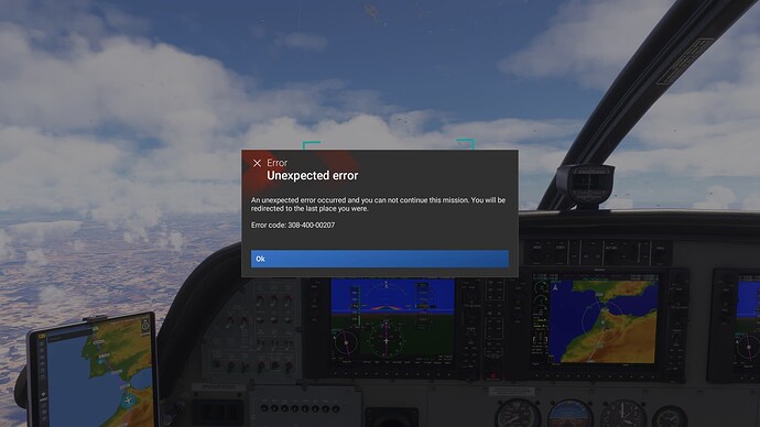 MSFS24 - Unexpected error