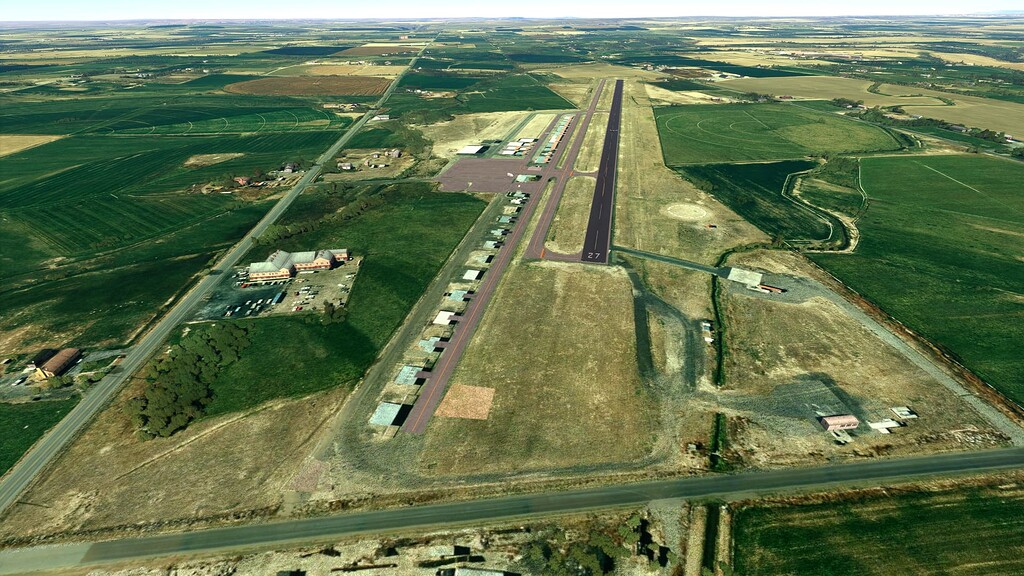 U03 Buhl Municipal Airport Completely Flattened Scenery and Airports