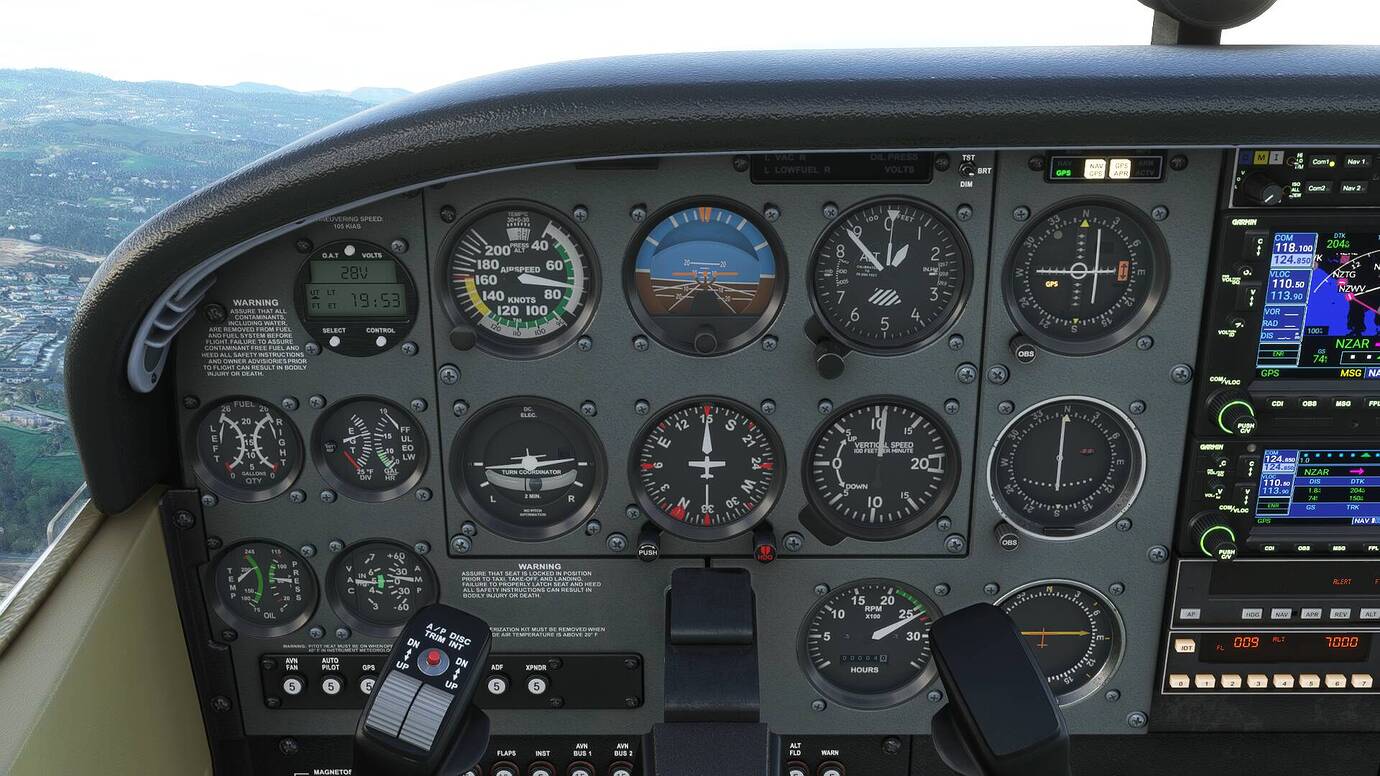 Cessna 172 Fuel Flow (G1000 and Analog Panel) Need Correction to Real