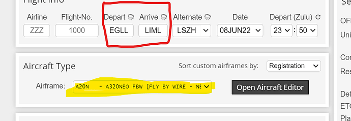 FBW A320NX - LittleNavMap Flight Plans Not Loading Correctly. Only ...