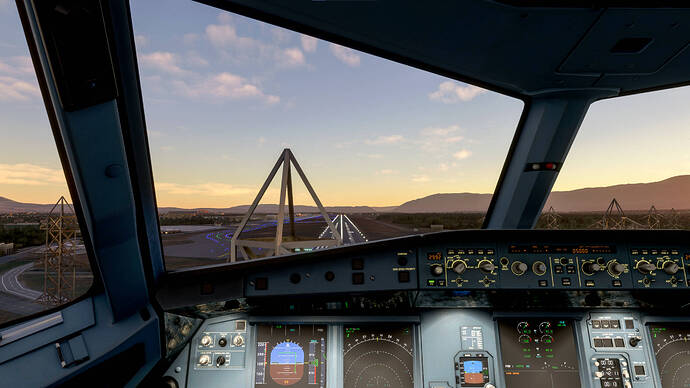 LSGG Crash into pylon - cockpit view