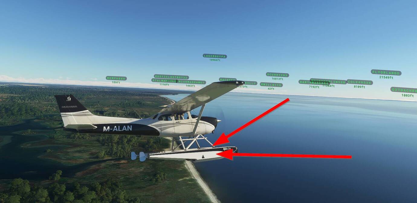 Dont sink, dont sink, dont sink with a seaplane Aircraft