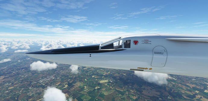 XB70 cockpit from outside