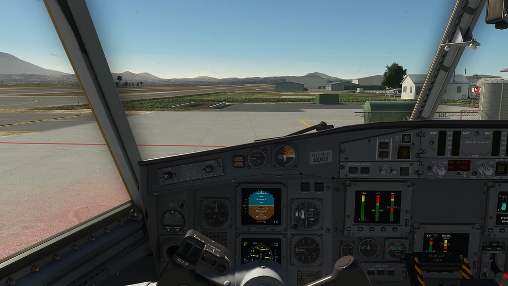 Canadair CL415 Slip/skid ball is too small and illegible Aircraft
