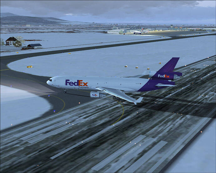 Delivering some Christmas presents in the McDonnell Douglas MD-11