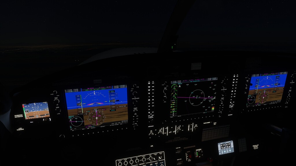 G1000NXI display units integrated lighting brightness - Aircraft ...