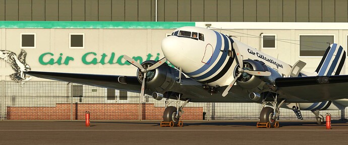 G-AMHJ on the AA Ramp at Coventry, AA Sign Behind