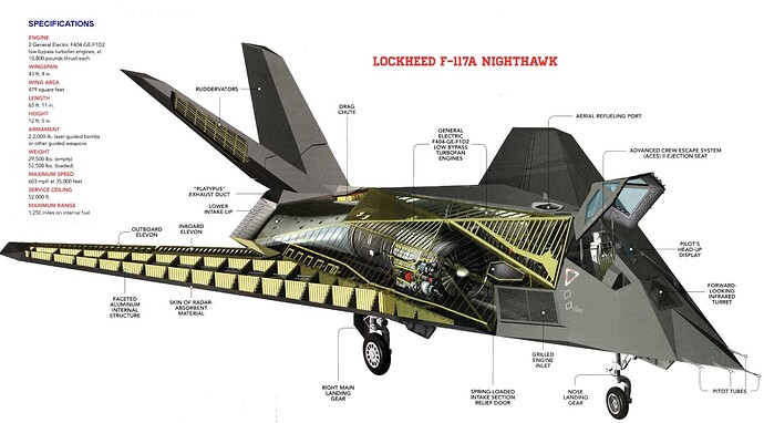 F-117 Cutaway