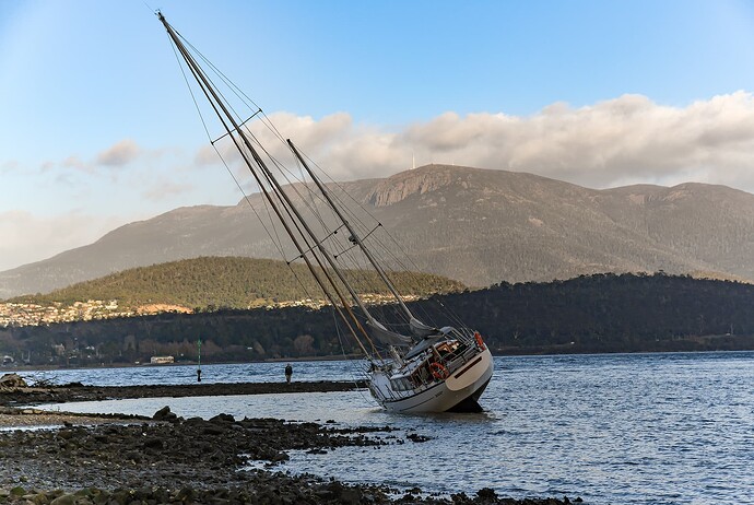 view from the shoreline below my house