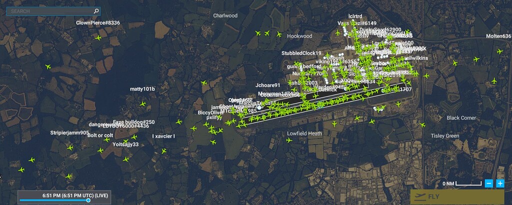 Player aircraft in map view remain in view after leaving ...