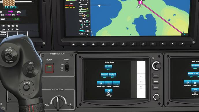 Parking departure PFD