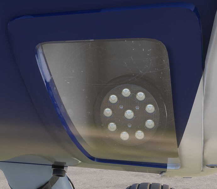 H225 flood lights off