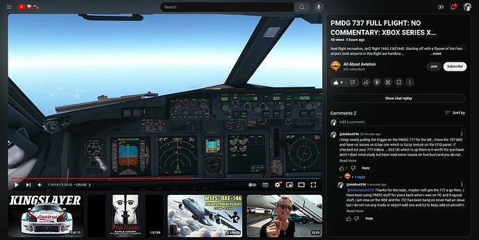 Screenshot 2024-08-15 at 23-50-32 PMDG 737 FULL FLIGHT NO COMMENTARY XBOX SERIES X GAMEPLAY LPFR - EGSS EXS1440 - YouTube