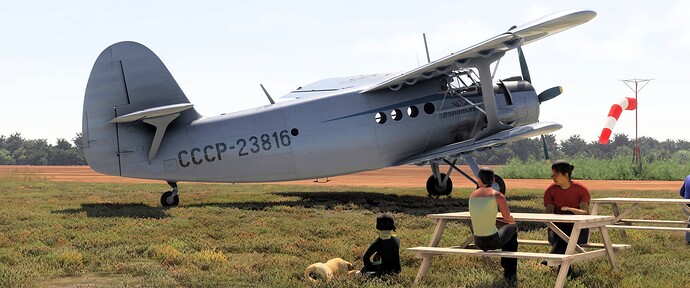 CCCP-23816 at Rayne Hill with Family at Picnic Tables