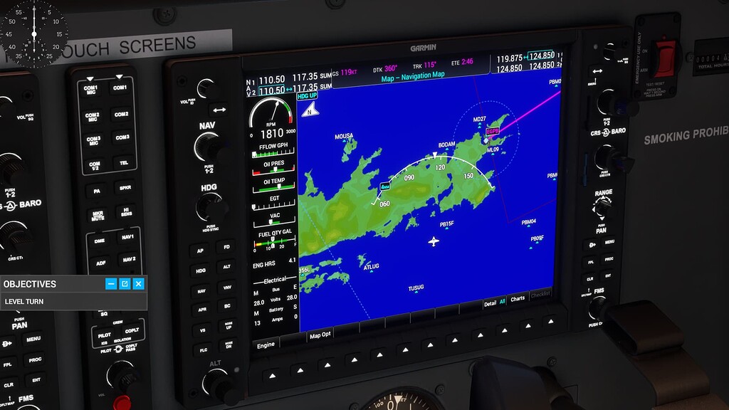 Ifr navigation lesson 7 ifr test plane off route Aircraft