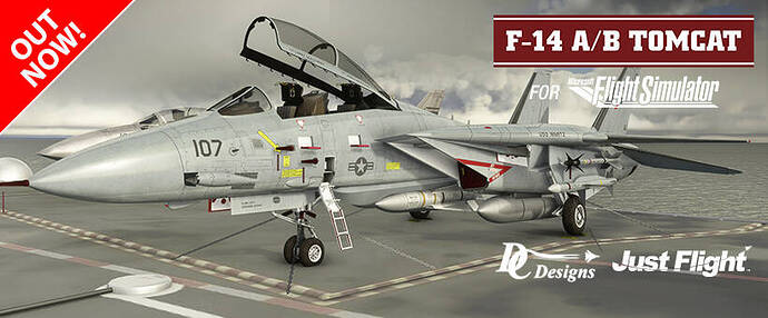 DC Designs F-14 Tomcat MSFS Out Now 820x340