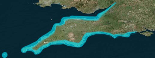 Vessels: UK South West (Extent)