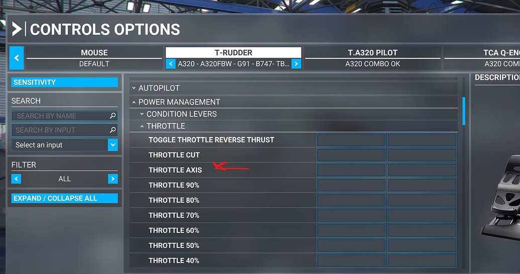 Control Options Menu How To Change Throttle Axis? - User Interface 