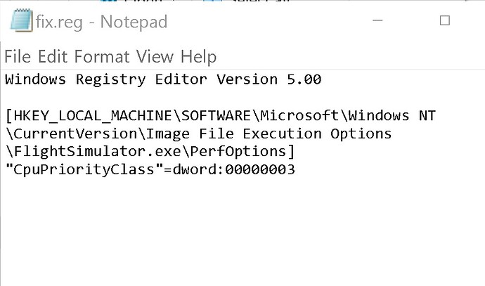 1.19.9.0 Pc - Flight Simulator Priority In Task Manager - Change From 