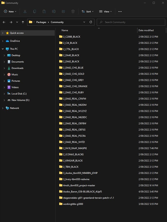 Community folder snip