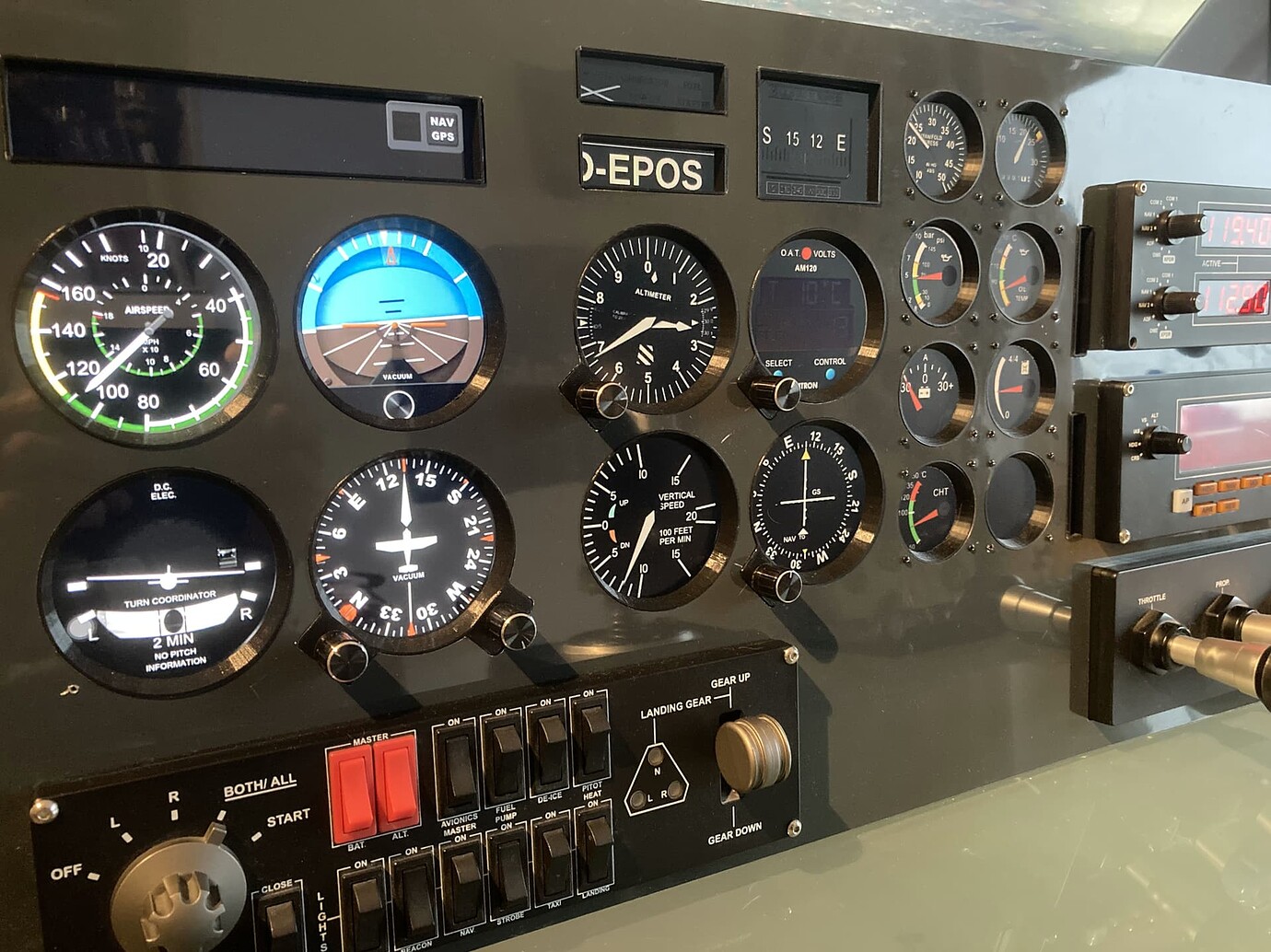 My cost-efficient steam gauge GA plane cockpit panel (and what I ...