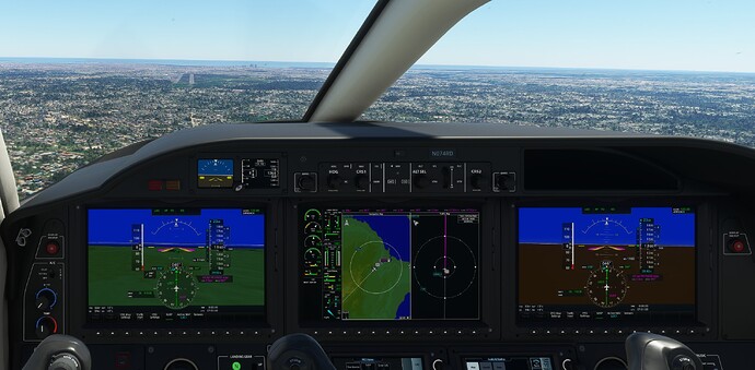 test of ILS straight in HDTA