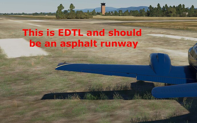 EDTL grass instead of Asphalt