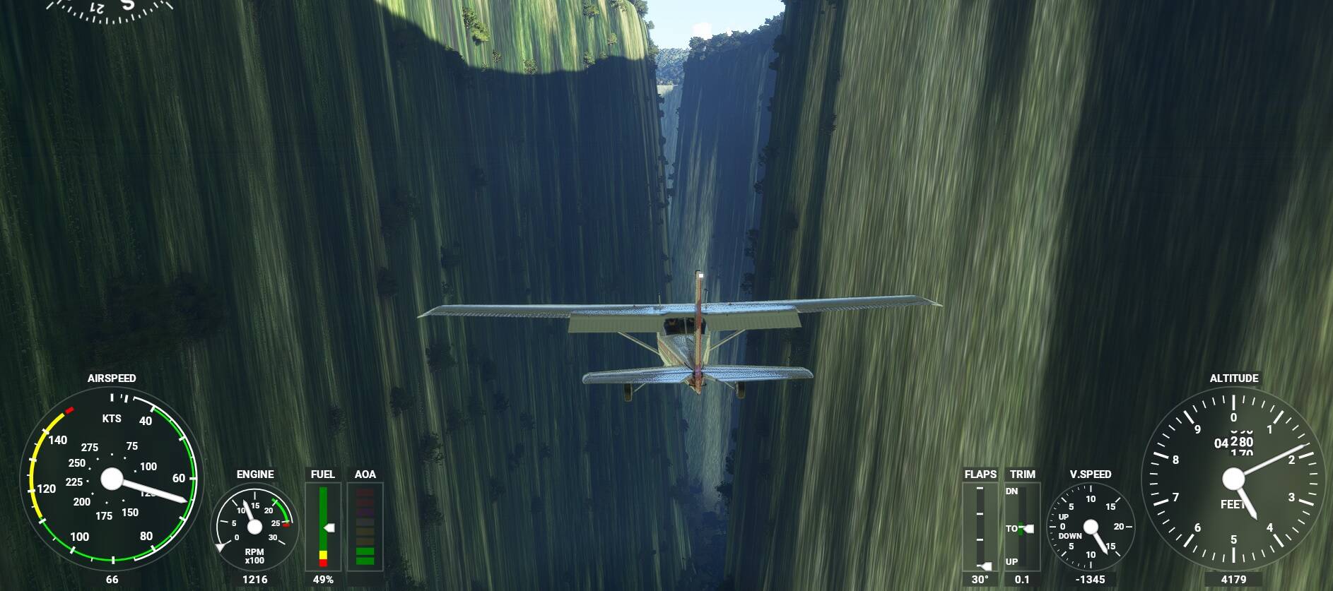 Talk about a box canyon, WOW! - Screenshots - Microsoft Flight Simulator  Forums