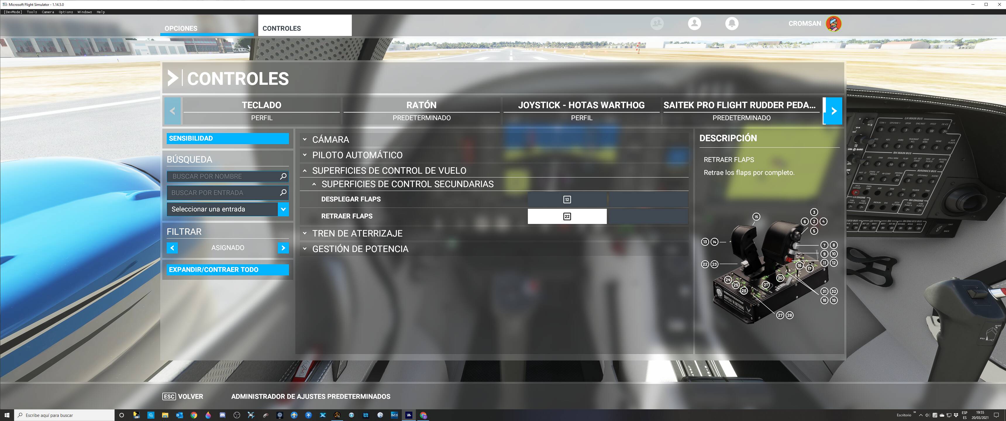 Adjust flaps point to point in any aircraft General Discussion